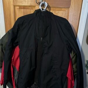 The North Face Black and Red Windbreaker